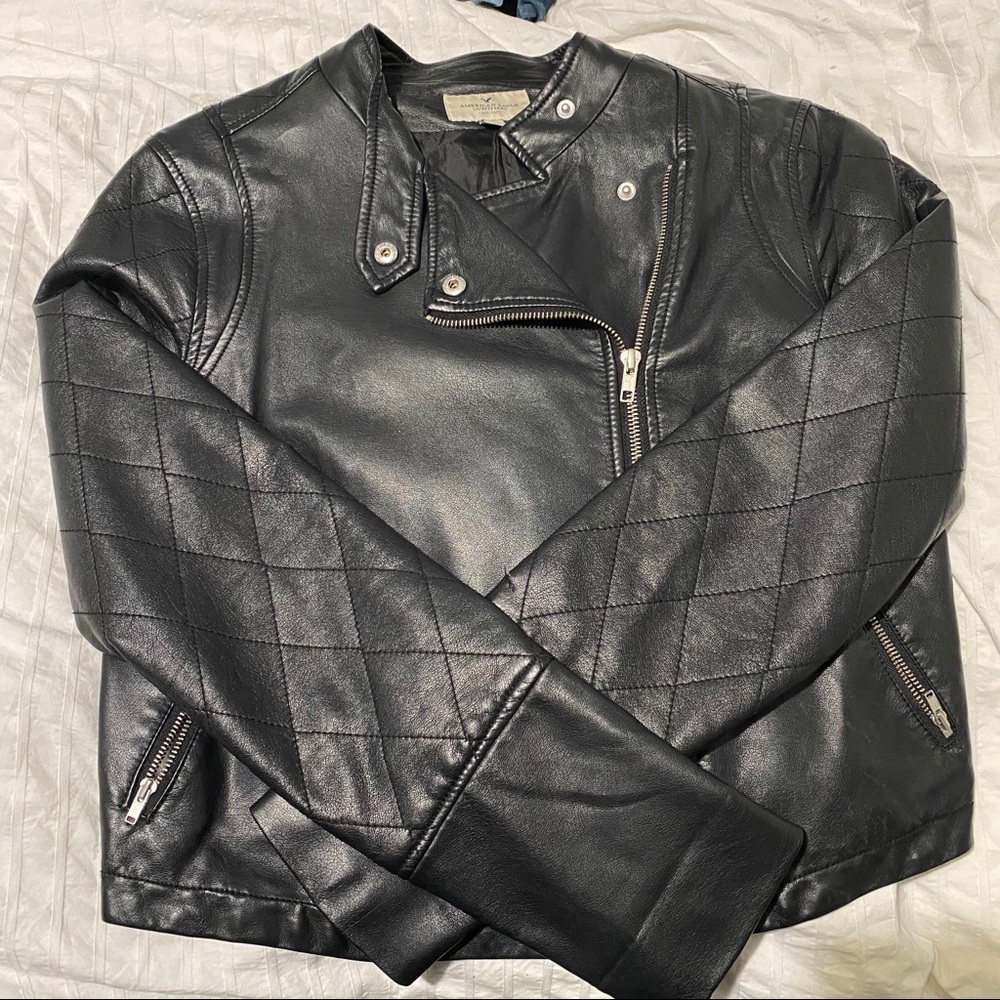 American eagle leather jacket